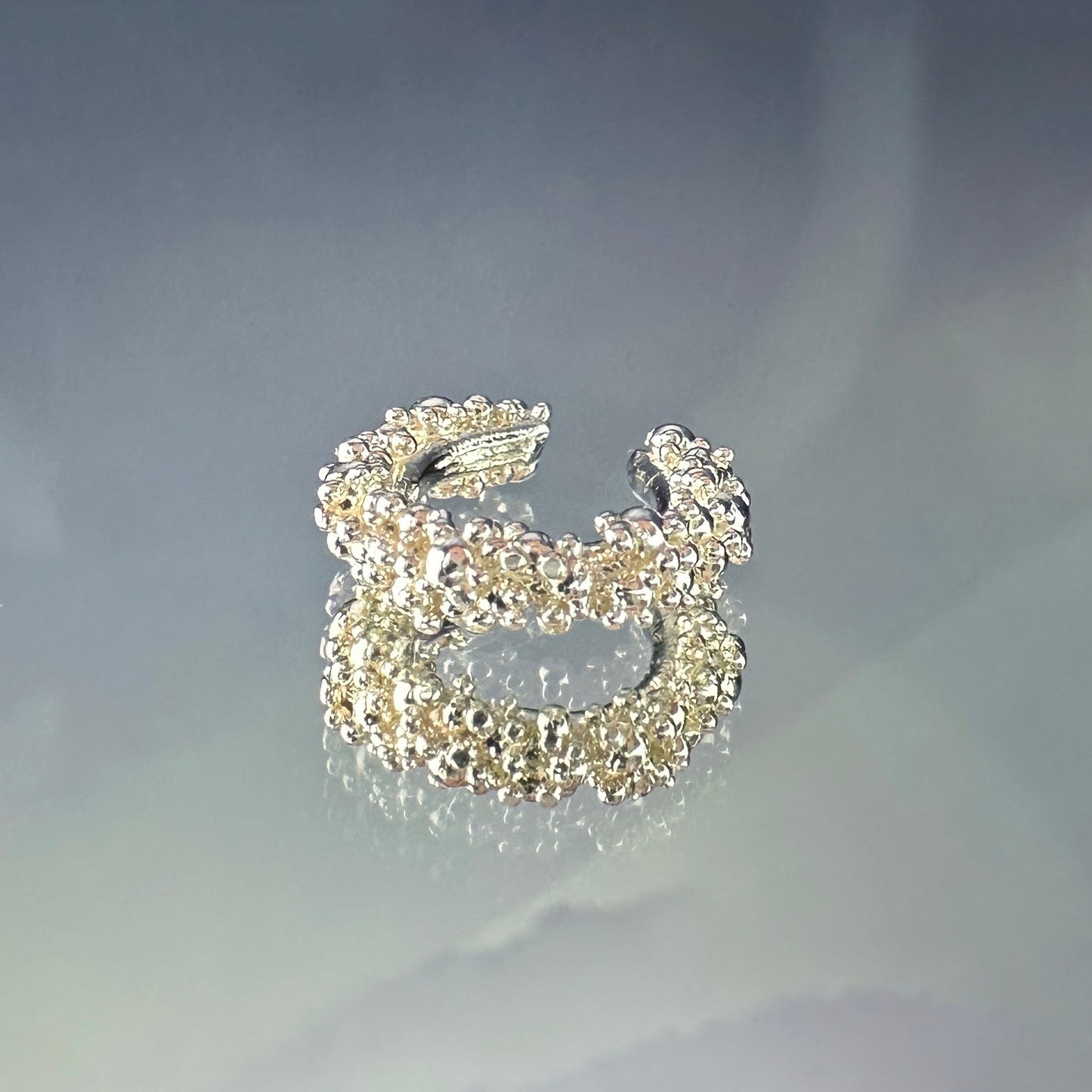 Sidabro cuff'as "Sparkling Dew S"