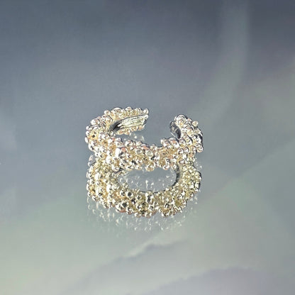 Sidabro cuff'as "Sparkling Dew S"