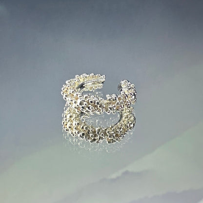 Sidabro cuff'as "Sparkling Dew S"