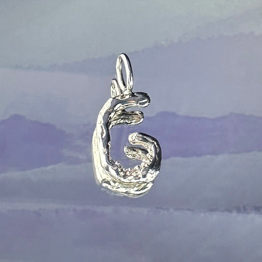 Sterling silver 'G' pendant