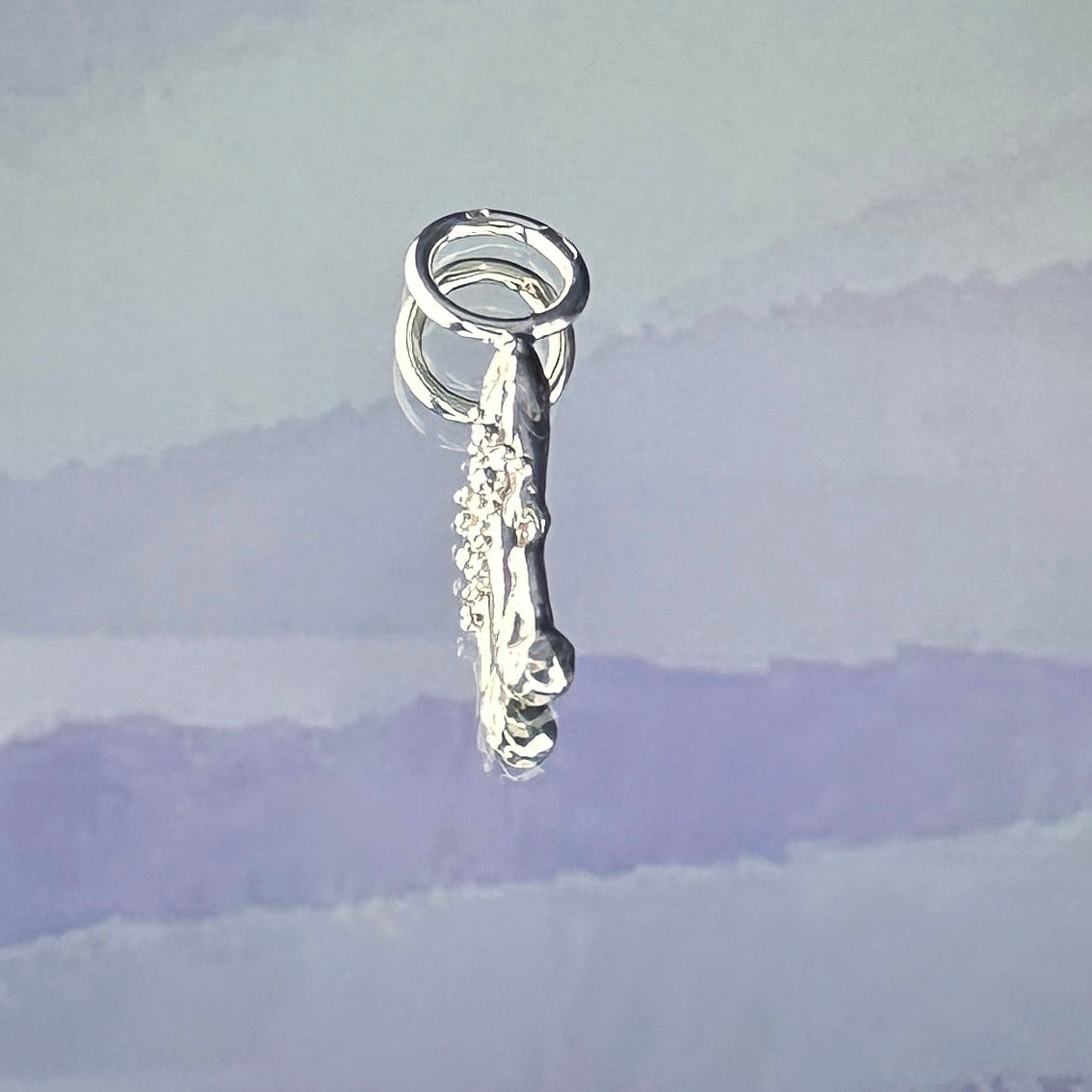 Sterling silver 'I' pendant